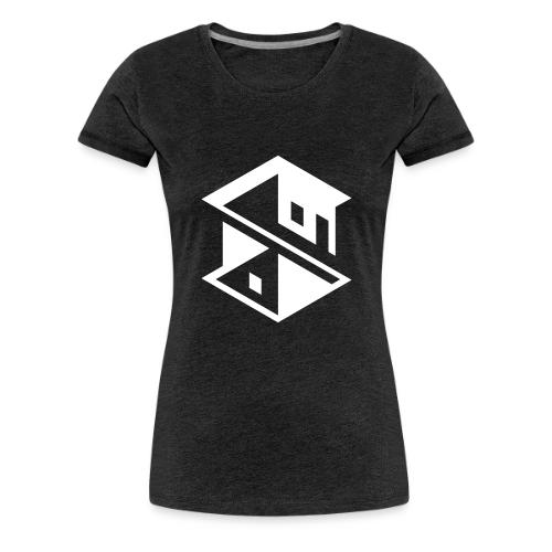 Unreal Estate Records Logo White - Women's Premium T-Shirt