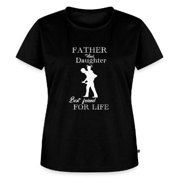 Father And Daughter - Women's Premium T-Shirt - black - Front - Selfina (174cm)
