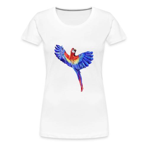 Scarlet macaw parrot - Women's Premium T-Shirt