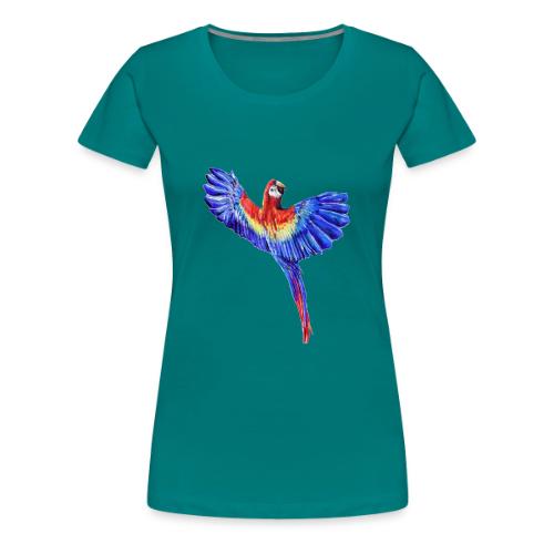 Scarlet macaw parrot - Women's Premium T-Shirt