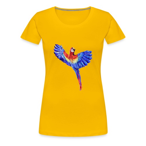 Scarlet macaw parrot - Women's Premium T-Shirt