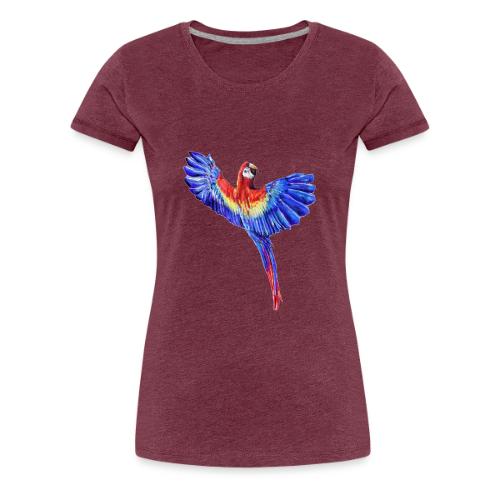 Scarlet macaw parrot - Women's Premium T-Shirt