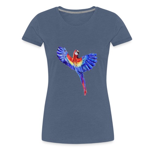 Scarlet macaw parrot - Women's Premium T-Shirt