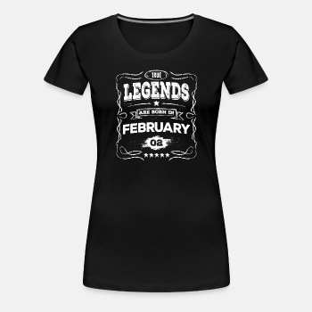 True legends are born in February - Premium T-shirt for women