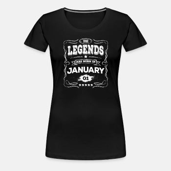 True legends are born in January - Premium T-shirt for women