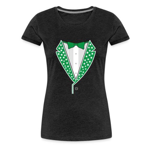 Star Tuxedo in Green PNG - Women's Premium T-Shirt