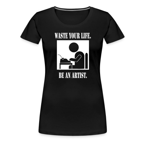 WRITER WHITE PRINT - Women's Premium T-Shirt