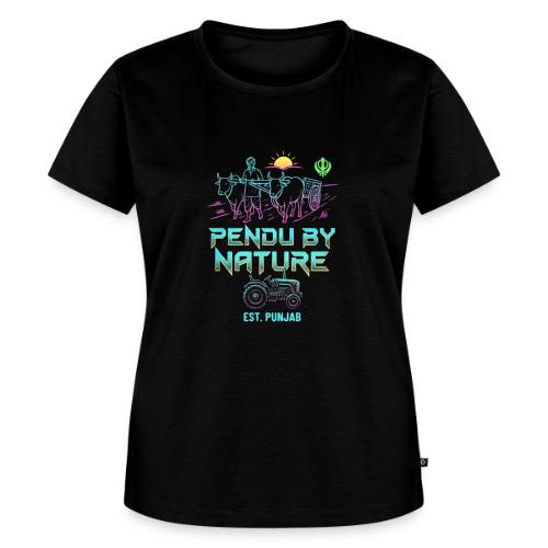 Pendu By Nature, Est. Punjab: Cyber Punk Style - Women's Premium T-Shirt