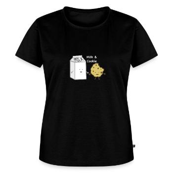 Milk Cookie - Women's Premium T-Shirt - black - Front - Selfina (174cm)