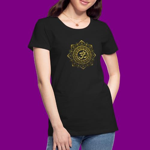 OM - Gold Mandala - Women's Premium T-Shirt
