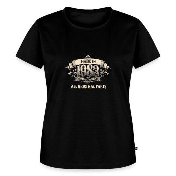 40 Years Old Made In 1983 All Original Parts - Women's Premium T-Shirt - black - Front - Selfina (174cm)