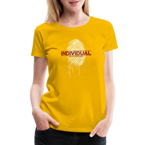 individual - white - Women's Premium T-Shirt