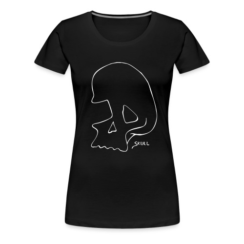 Melancholy skull tee - Women's Premium T-Shirt