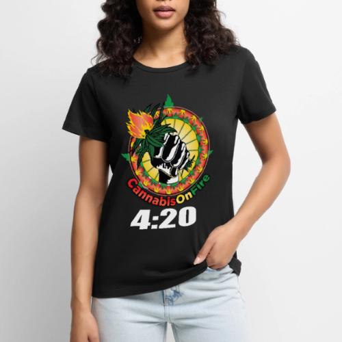Wacky 420 Keep It Lit Time Weed Marijuana Design - Women's Premium T-Shirt