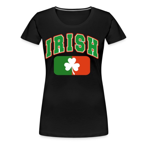 Vintage Irish Flag Shirt St Patricks Day Shamrock - Women's Premium T-Shirt