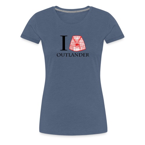 I LOVE OUTLANDER KILT - Women's Premium T-Shirt