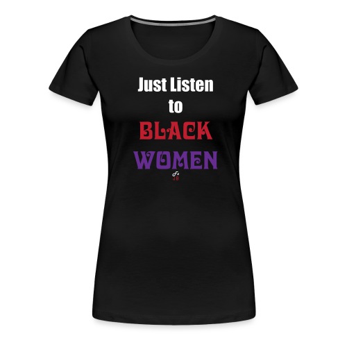 JLTBW-white_red_purple - Women's Premium T-Shirt