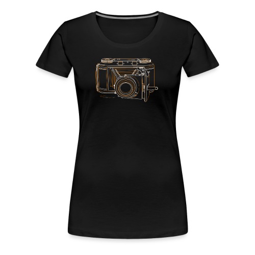Camera Sketches - Voigtlander Synchro Compur - Women's Premium T-Shirt