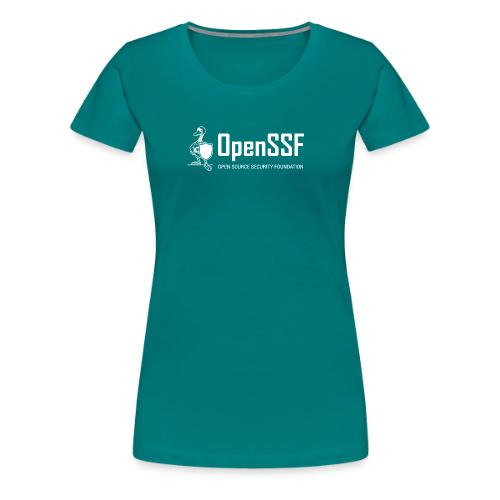 OpenSSF Logo White - Women's Premium T-Shirt