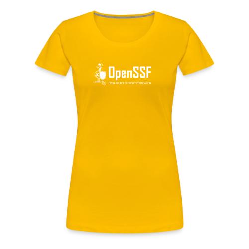 OpenSSF Logo White - Women's Premium T-Shirt