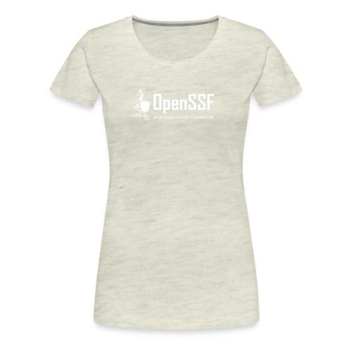 OpenSSF Logo White - Women's Premium T-Shirt