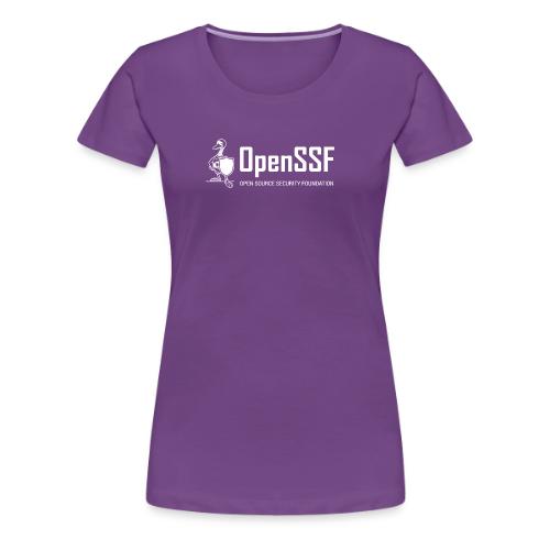 OpenSSF Logo White - Women's Premium T-Shirt