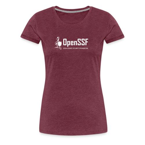 OpenSSF Logo White - Women's Premium T-Shirt