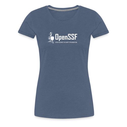 OpenSSF Logo White - Women's Premium T-Shirt