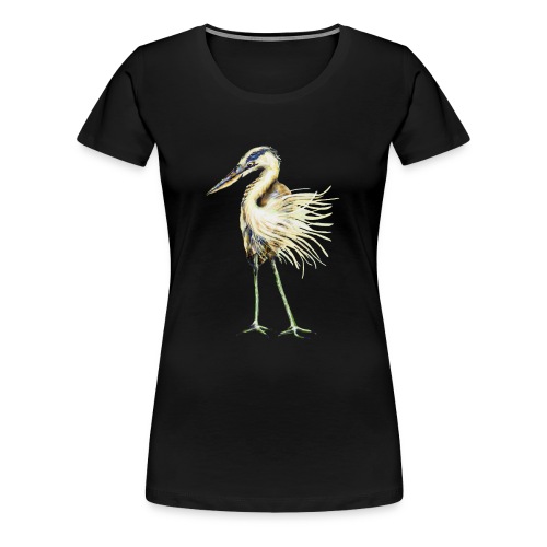 Great Blue Heron - Women's Premium T-Shirt