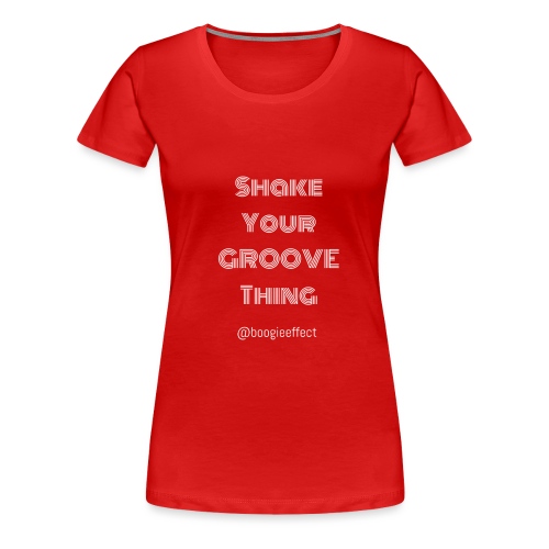 shake your groove thing white - Women's Premium T-Shirt