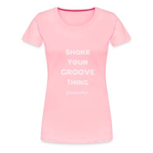 shake your groove thing white - Women's Premium T-Shirt