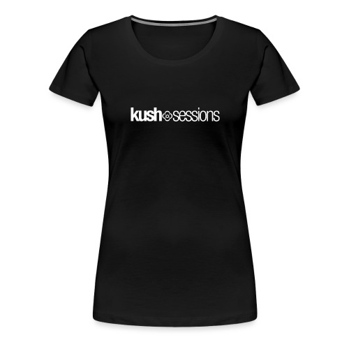 KushSessions (white logo) - Women's Premium T-Shirt