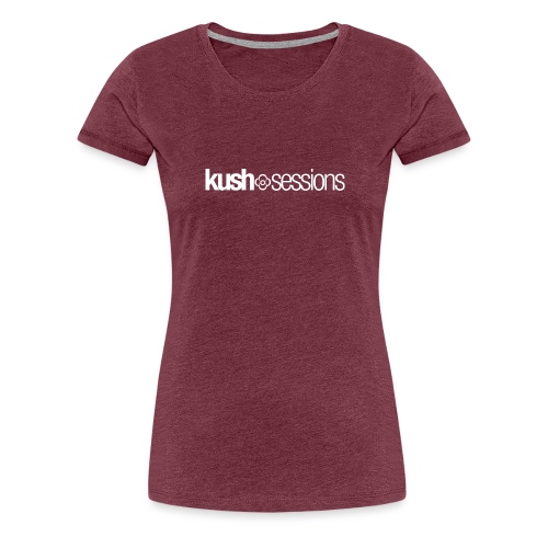 KushSessions (white logo) - Women's Premium T-Shirt