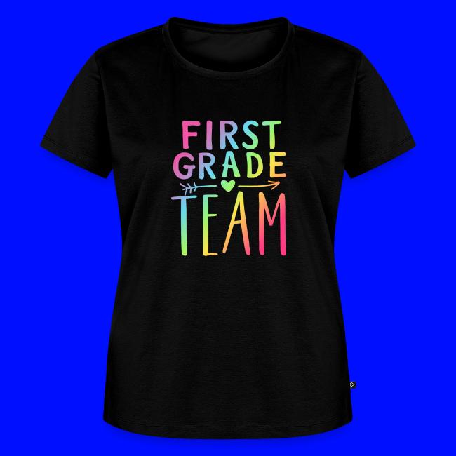 First Grade Team Neon Rainbow Teacher T-Shirts