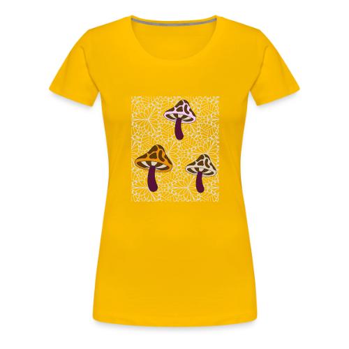 Fall Season Mushroom Designs - Women's Premium T-Shirt