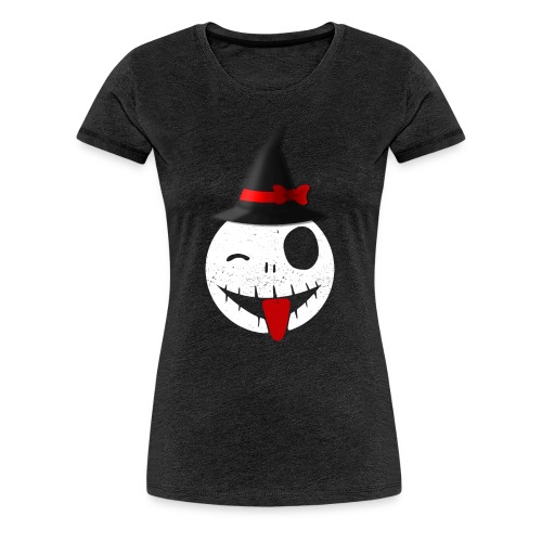 Halloween Emoticon - Women's Premium T-Shirt