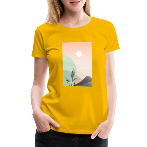 Retro Sunrise - Women's Premium T-Shirt