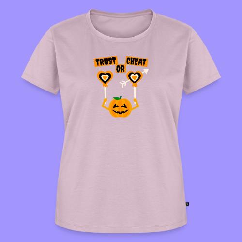 Trust Or Cheat Candies Halloween Spooky Pumpkin - Women's Premium T-Shirt