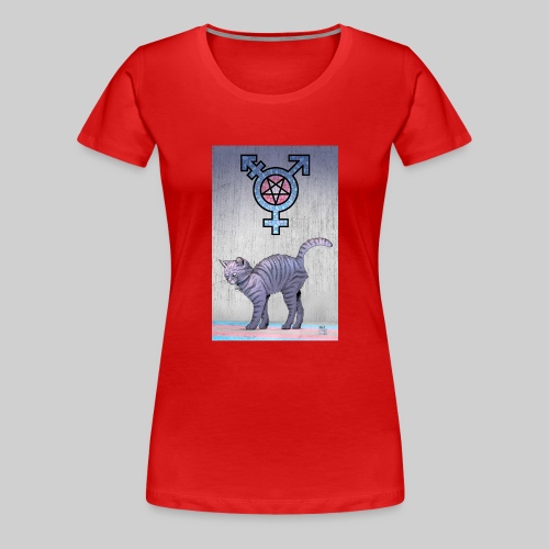 Trans Satanic Cat - Women's Premium T-Shirt