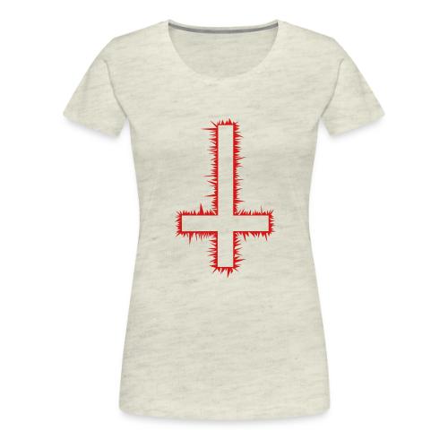 Inverted Cross - Women's Premium T-Shirt