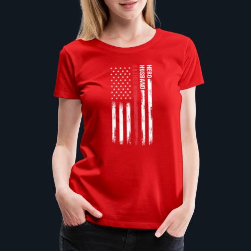 American Best Dad Hero Husband Father - Women's Premium T-Shirt