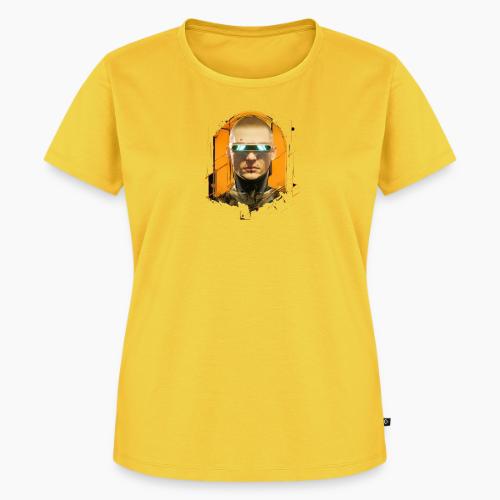 palnoch cyberpunk human head artwork - Women's Premium T-Shirt