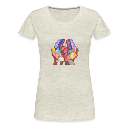 Heart in hand - Women's Premium T-Shirt