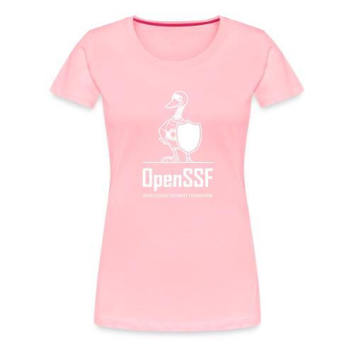 OpenSSF tall white logo - Women's Premium T-Shirt