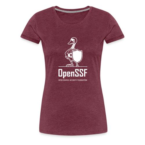 OpenSSF tall white logo - Women's Premium T-Shirt