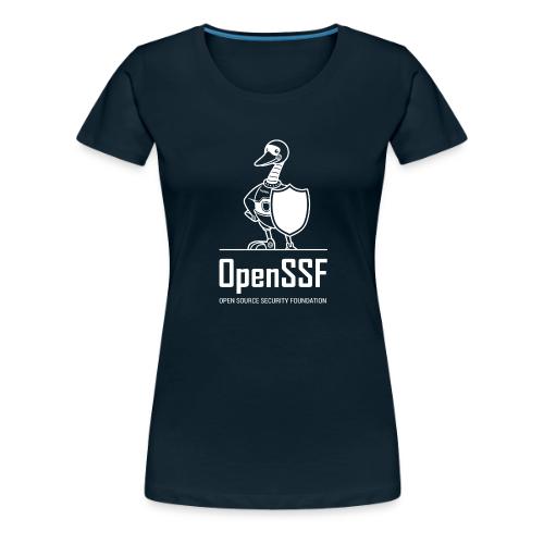 OpenSSF tall white logo - Women's Premium T-Shirt