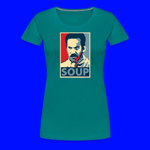 Obama Poster Parody Soup - Women's Premium T-Shirt
