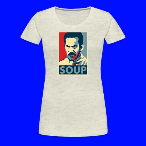 Obama Poster Parody Soup - Women's Premium T-Shirt