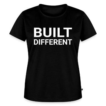 Built Different - Women's Premium T-Shirt - black - Front - Selfina (174cm)