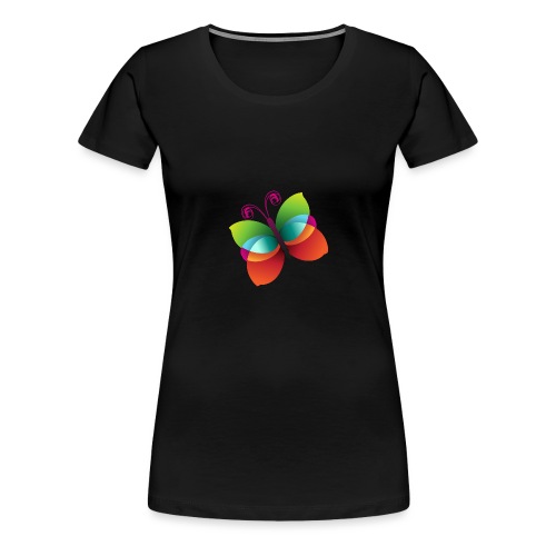 Colorful butterfly design - Women's Premium T-Shirt